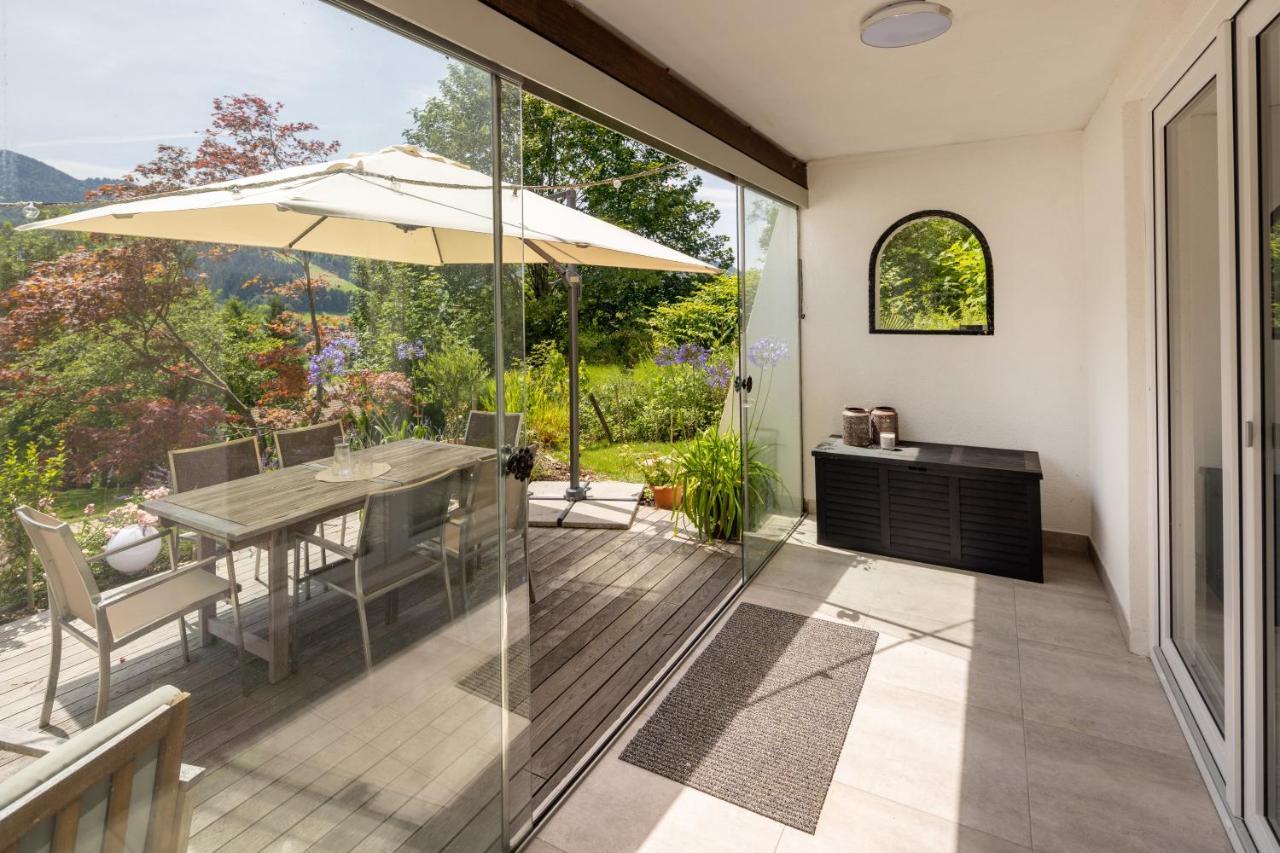 Waldlounge - Gartenwohnung Oberstaufen Dış mekan fotoğraf
