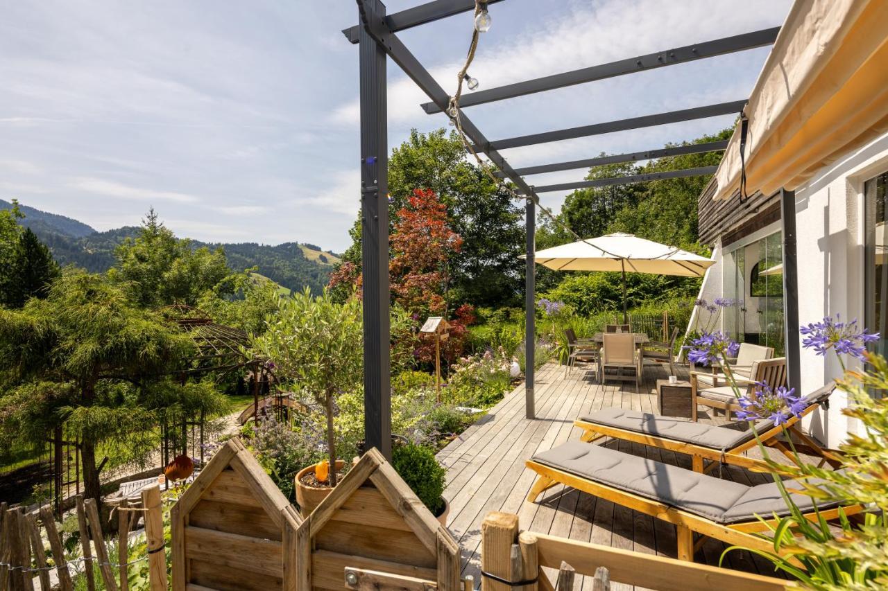 Waldlounge - Gartenwohnung Oberstaufen Dış mekan fotoğraf